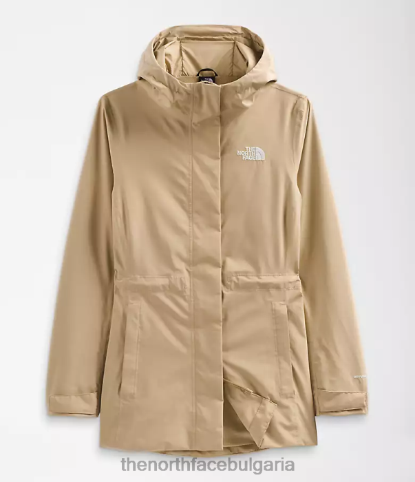 облекло The North Face дъждовно яке с градски бриз камък каки Жени 40DF01228