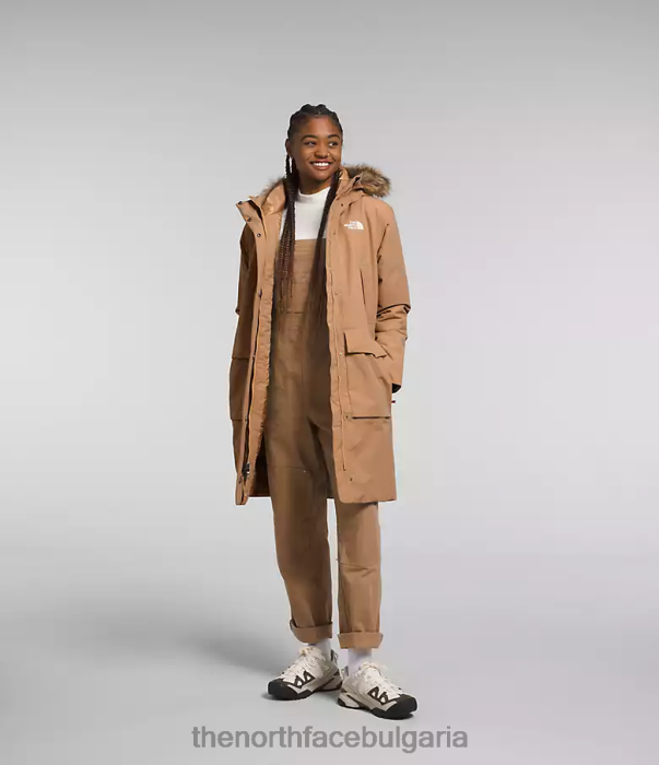 облекло The North Face арктична парка премиум бадемово масло Жени 40DF01313