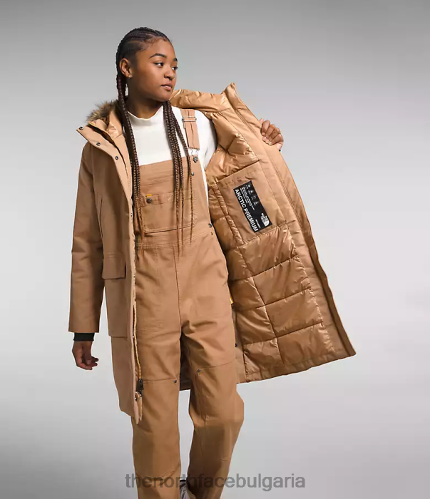облекло The North Face арктична парка премиум бадемово масло Жени 40DF01313
