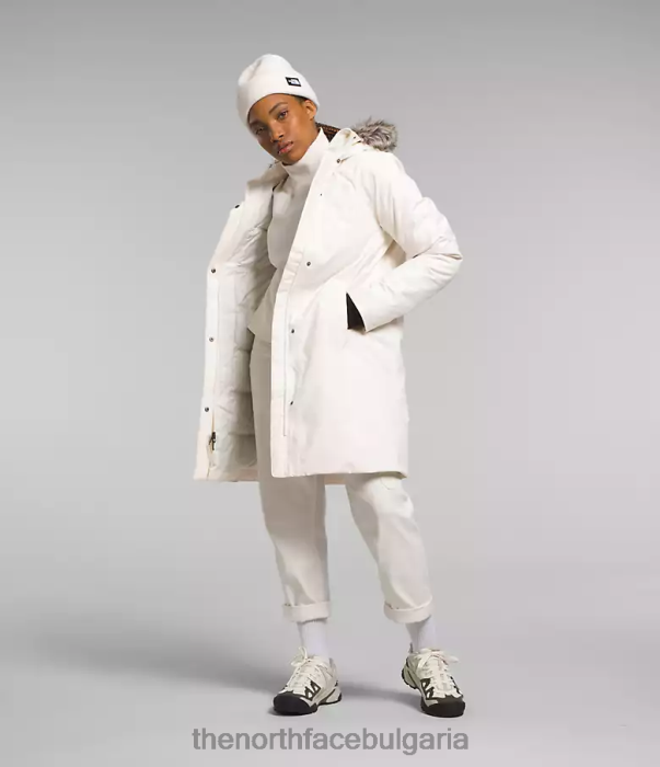 облекло The North Face арктическа парка гардения бяла Жени 40DF0507
