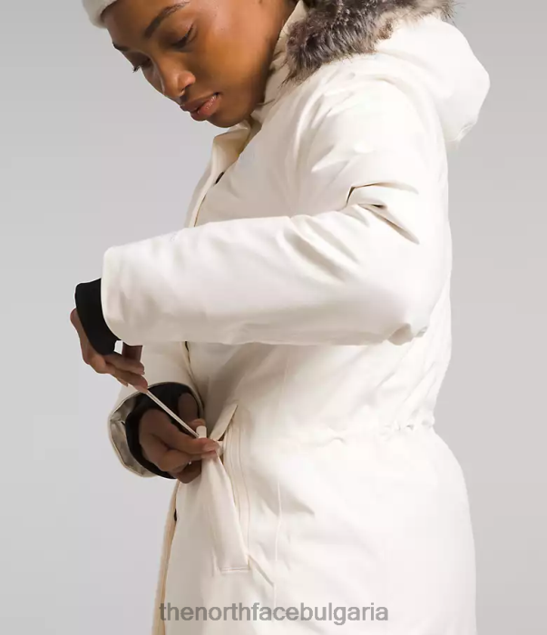 облекло The North Face арктическа парка гардения бяла Жени 40DF0507