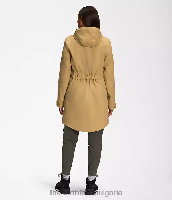 облекло The North Face city ​​breeze rain parka ii антилопов тен Жени 40DF0154