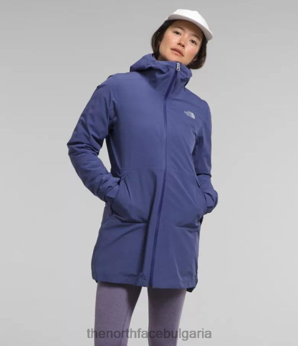облекло The North Face thermoball еко триклимат парка пещерно синьо Жени 40DF0374