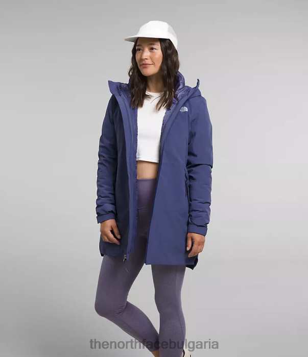 облекло The North Face thermoball еко триклимат парка пещерно синьо Жени 40DF0374