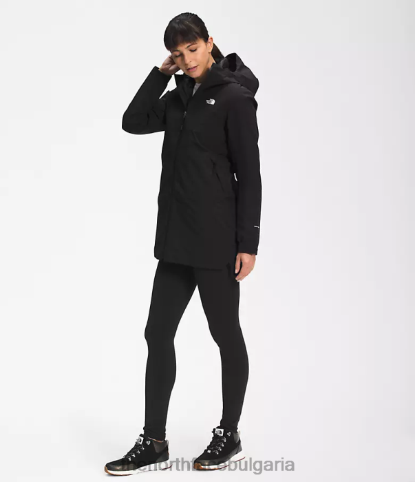 облекло The North Face thermoball еко триклимат парка tnf черно Жени 40DF0373