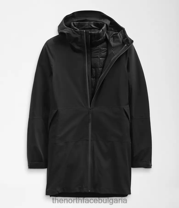 облекло The North Face thermoball еко триклимат парка tnf черно Жени 40DF0373