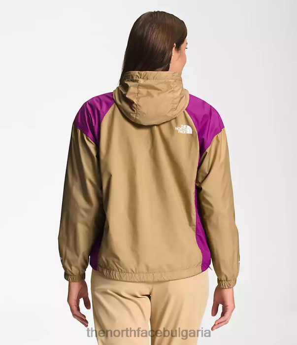 облекло The North Face хидроналинено яке 2000-25'' дължина камък каки/лилаво цвете на кактус/бяла гардения Жени 40DF0674