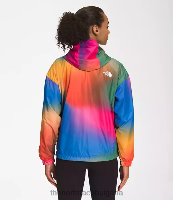 облекло The North Face хидроналинено яке 2000-25'' дължина суперзвуков син градиентен печат Жени 40DF0675