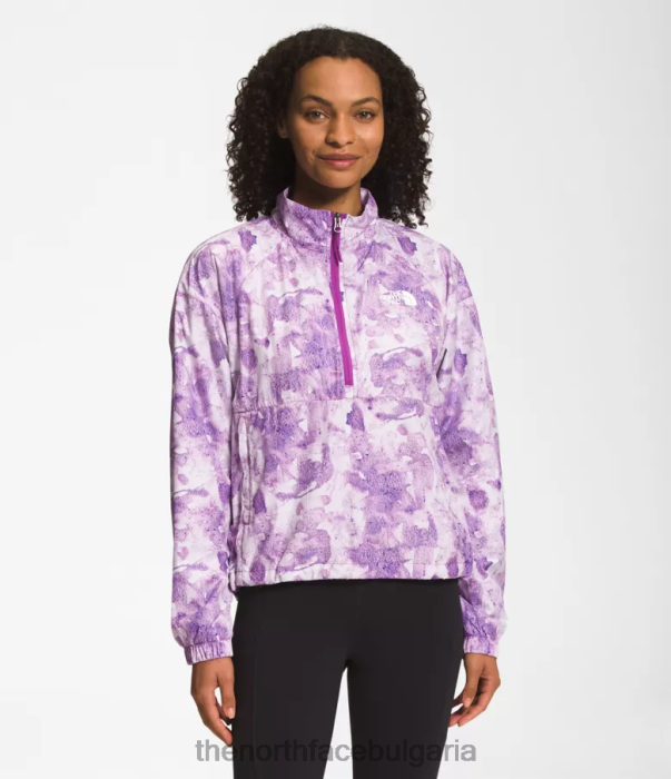 облекло The North Face хидраналин пуловер 2000г лилаво цвете на кактус с тонално оцветяване Жени 40DF01019