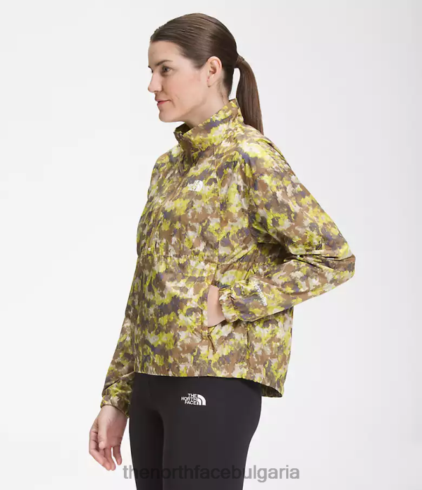 облекло The North Face хидраналин пуловер 2000г полезна кафява точкова лагерна щампа Жени 40DF01020