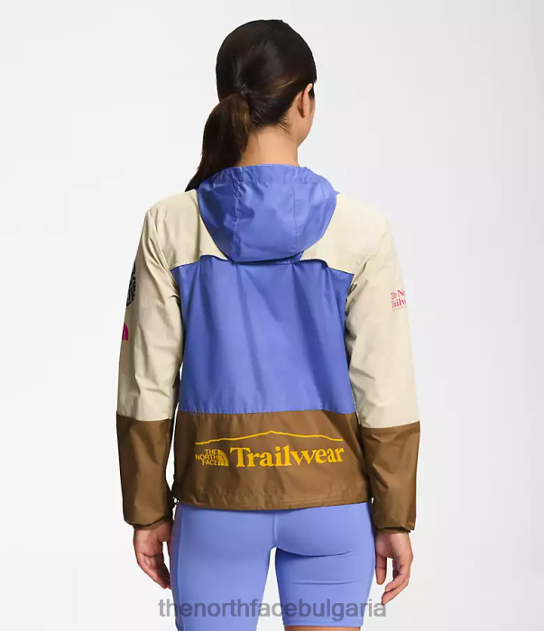 облекло The North Face туристическо яке за вятър чакъл/наситена зеленика/полезно кафяво Жени 40DF0316