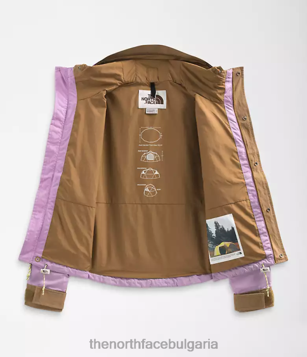 облекло The North Face 86 low-fi hi-tek планинско късо яке лупина/утилити кафяво Жени 40DF0940