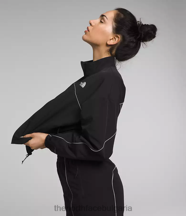 облекло The North Face яке за вятър tek piping tnf черно Жени 40DF0733