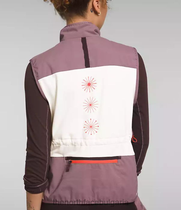 облекло The North Face зимна топла флаш жилетка гардения бяла/кафяво сива Жени 40DF01141