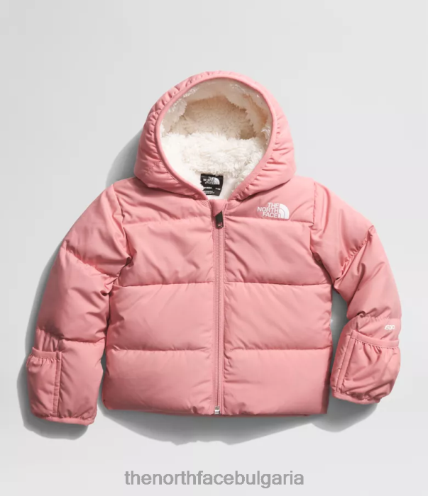 облекло The North Face северно яке с качулка сенчеста роза бебе 40DF0765