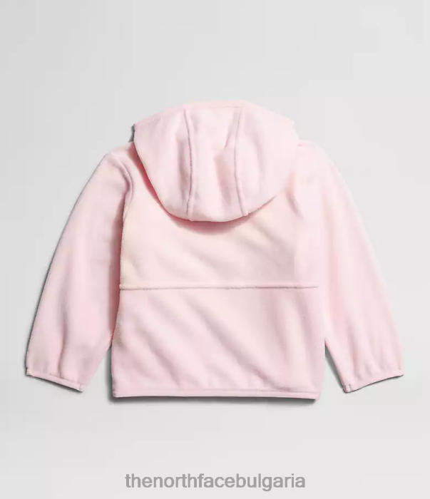 облекло The North Face качулка с пълен цип ледник чисто розово бебе 40DF0989