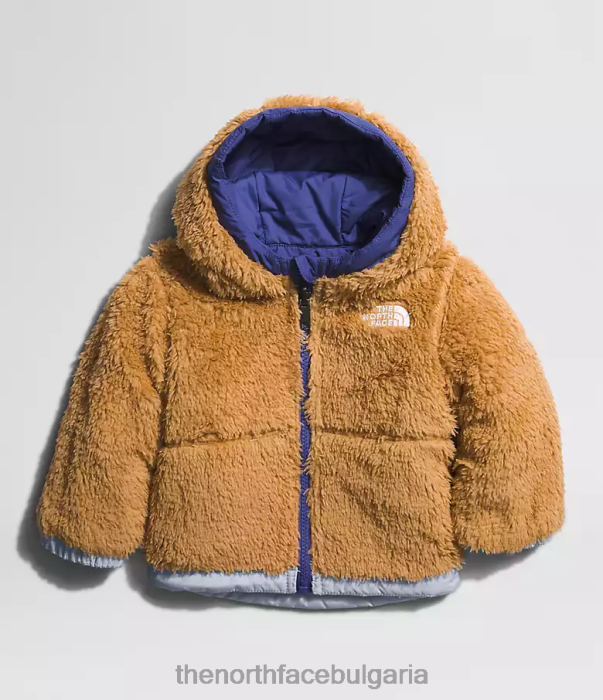 облекло The North Face двустранно яке с качулка с пълен цип mt chimbo прашна зеленика бебе 40DF0866