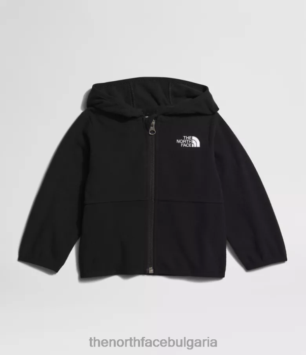 облекло The North Face качулка с пълен цип ледник tnf черно бебе 40DF0990