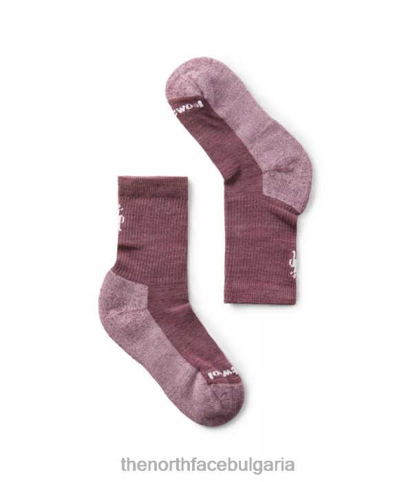 аксесоар The North Face hike леки чорапи с възглавница аргайл лилаво деца 40DF0343