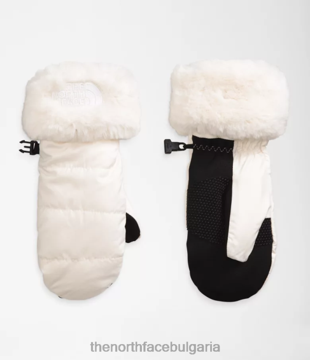 аксесоар The North Face mossbud swirl mitts гардения бяла деца 40DF0630