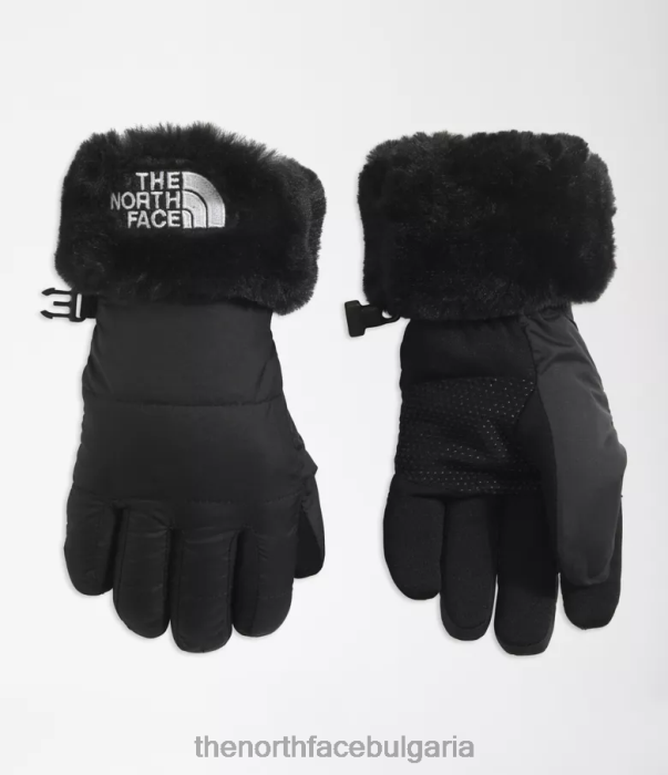 аксесоар The North Face вихрови ръкавици mossbud tnf черно деца 40DF0460