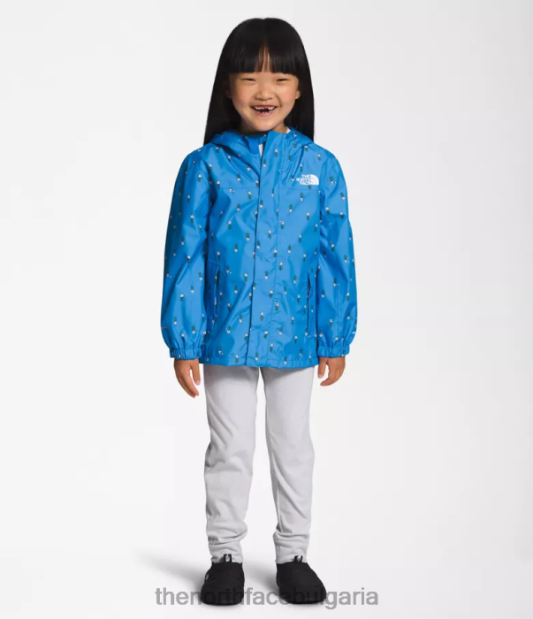 облекло The North Face дъждовно яке antora super sonic blue joy флорален принт деца 40DF089