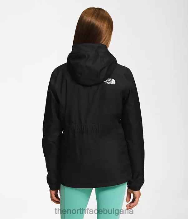 облекло The North Face топло яке за дъждовна буря tnf черно деца 40DF0390