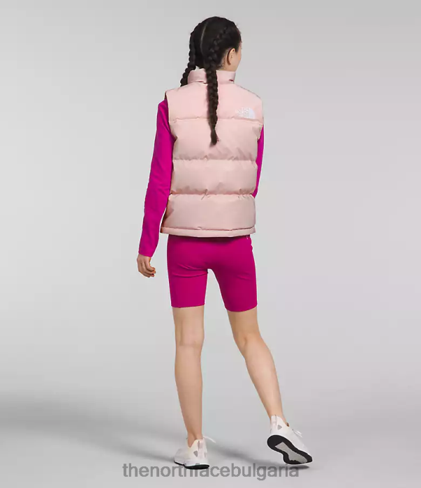 облекло The North Face 1996 ретро nuptse жилетка розов мъх деца 40DF0188