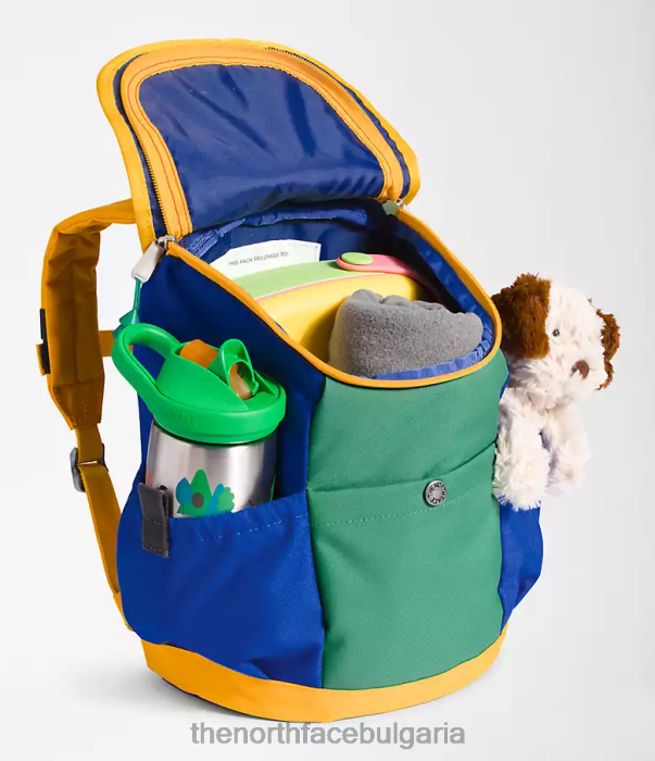 аксесоар The North Face младежка мини раница explorer tnf червено/тъмно тревисто зелено/tnf синьо деца 40DF0395