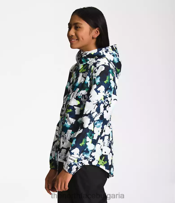 облекло The North Face дъждовно яке antora summit navy abstrct print деца 40DF0758