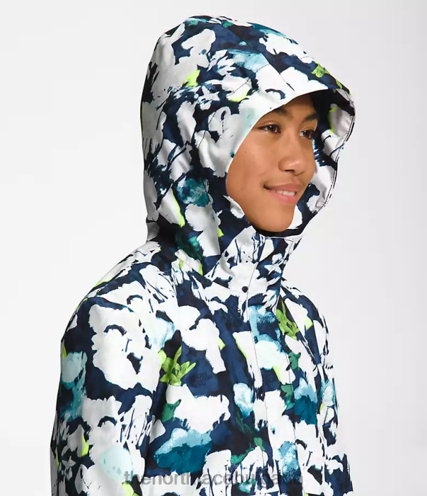 облекло The North Face дъждовно яке antora summit navy abstrct print деца 40DF0758