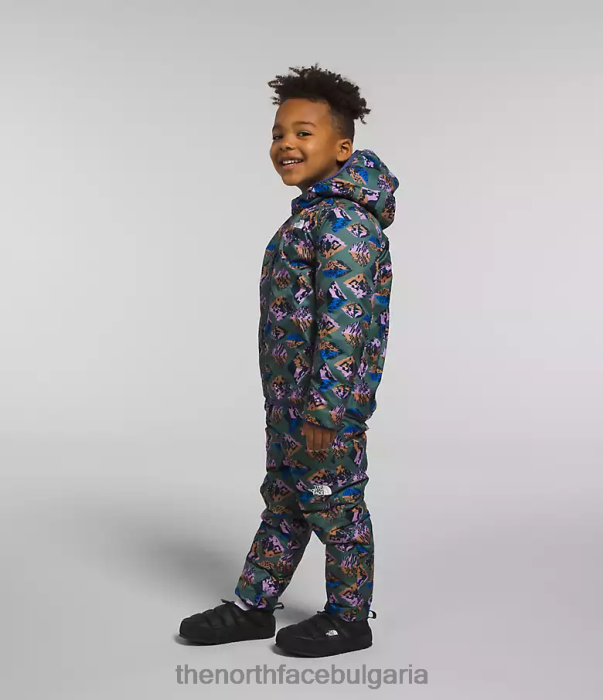 облекло The North Face реверсивни термоболни панталони пещерно синьо деца 40DF01191