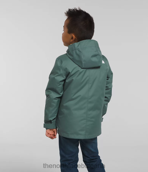 облекло The North Face триклимат на север надолу тъмен мъдрец деца 40DF0584