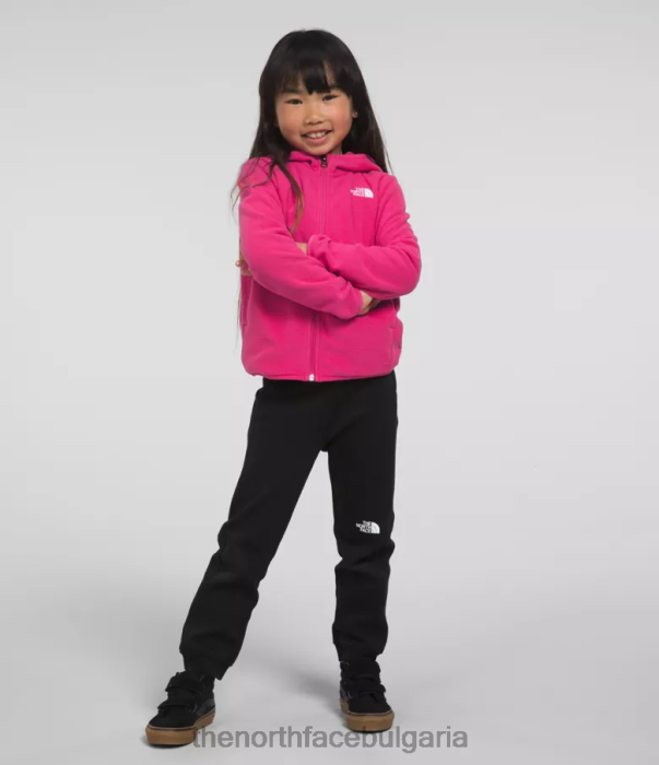облекло The North Face качулка с пълен цип ледник г-н. розово деца 40DF0692