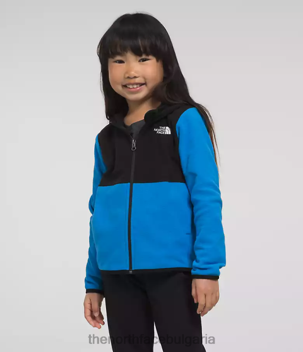 облекло The North Face качулка с пълен цип ледник оптично синьо деца 40DF0693