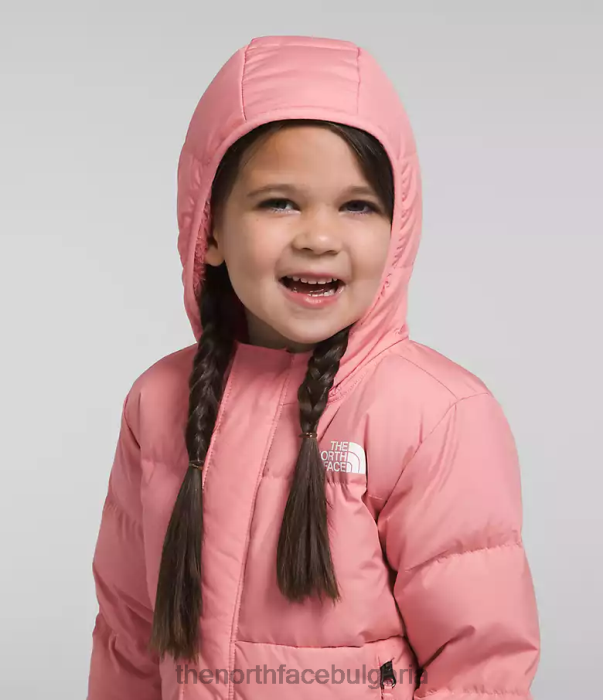 облекло The North Face северно яке с качулка сенчеста роза деца 40DF0862