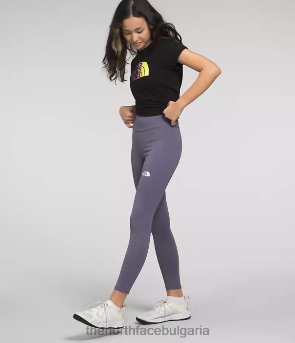 облекло The North Face никога не спирай чорапогащник лунен шисти деца 40DF0581