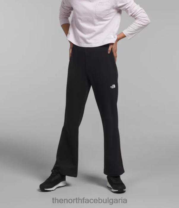 облекло The North Face уютен панталон с широки крачоли от полар tnf черен пирен деца 40DF0268