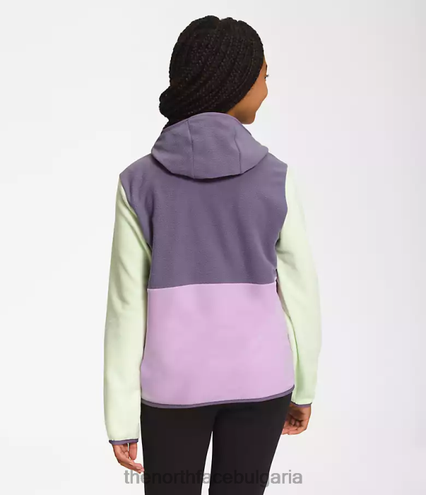 облекло The North Face яке с качулка и пълен цип glacier лупина деца 40DF0523