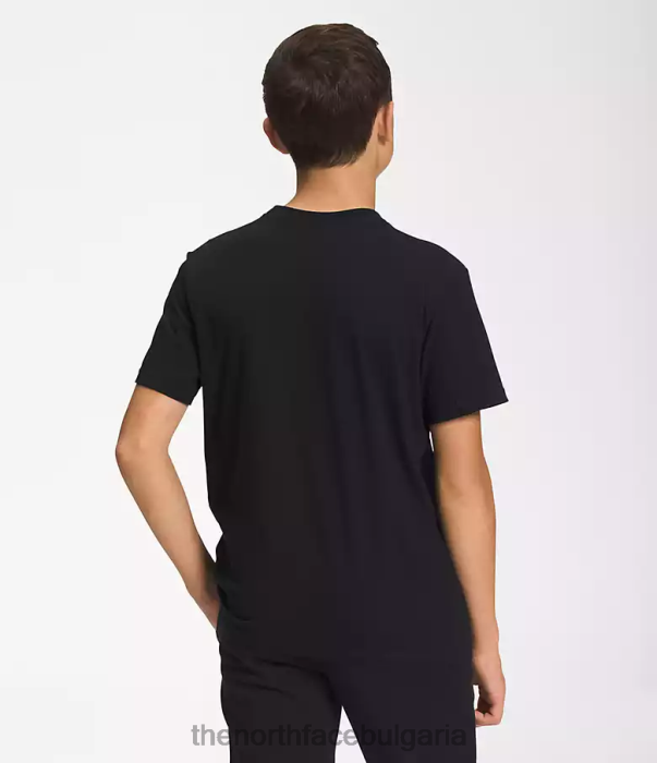 облекло The North Face графична тениска с къс ръкав tnf черно/tnf бяло деца 40DF01055