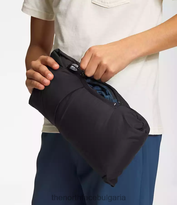 облекло The North Face щамповано ретро яке от 1996 г сенчеста синя спрей боя деца 40DF0686