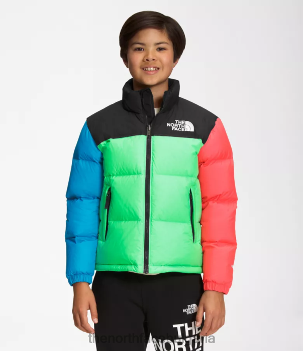 облекло The North Face 1996 ретро яке nuptse хлорофилно зелено деца 40DF0340
