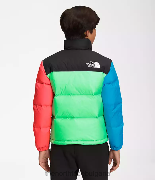 облекло The North Face 1996 ретро яке nuptse хлорофилно зелено деца 40DF0340