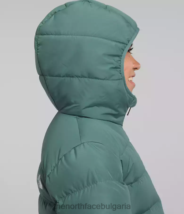 облекло The North Face двустранно северно яке с качулка тъмен мъдрец деца 40DF0628