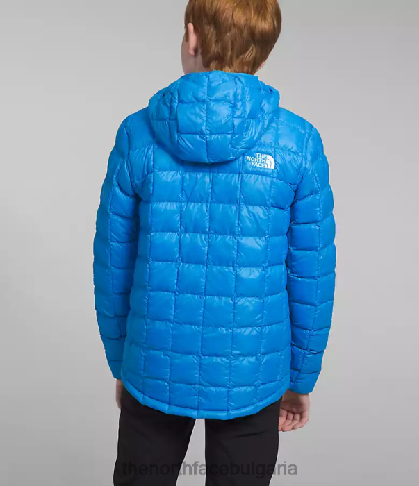 облекло The North Face термоболно яке с качулка оптично синьо деца 40DF0632