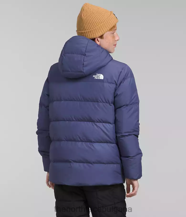 облекло The North Face северно надолу парка с поларена подплата пещерно синьо деца 40DF0688