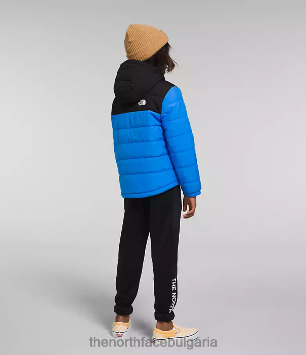 облекло The North Face двустранно яке с качулка с пълен цип mt chimbo оптично синьо деца 40DF079
