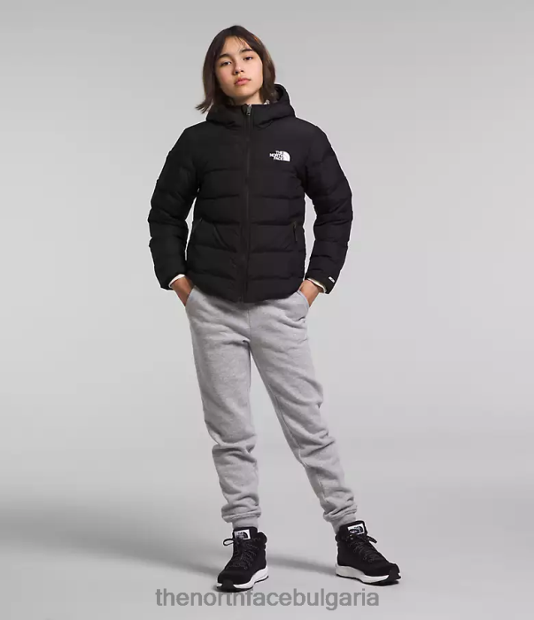 облекло The North Face двустранно северно яке с качулка tnf черно деца 40DF0627