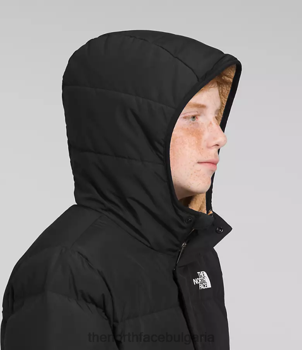 облекло The North Face северно надолу парка с поларена подплата tnf черно деца 40DF0689