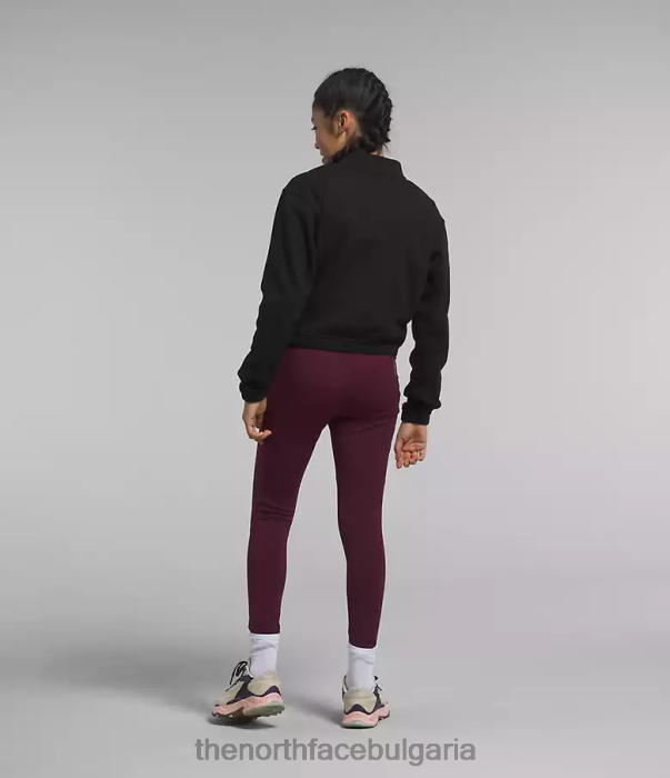 облекло The North Face уютно яке от полар с пълен цип tnf черен пирен деца 40DF0985
